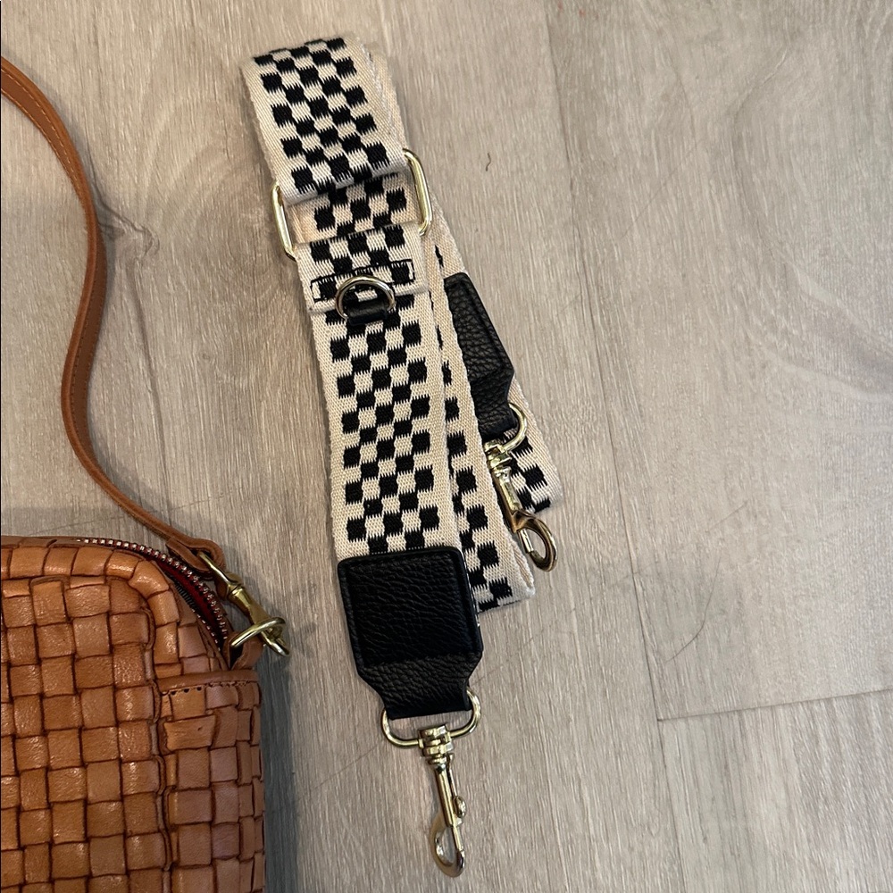 Clare V midi sac natural woven checker - Picture 3 of 9